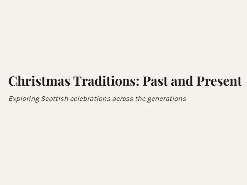 Christmas Traditions: Past & Present