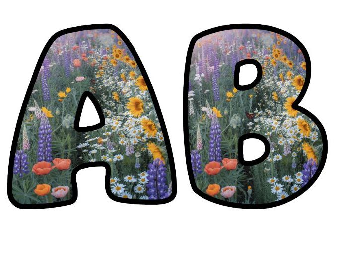 Outdoor Learning Outside Lettering Set | Classroom Display | Upper & Lowercase, 0-9 and Signs