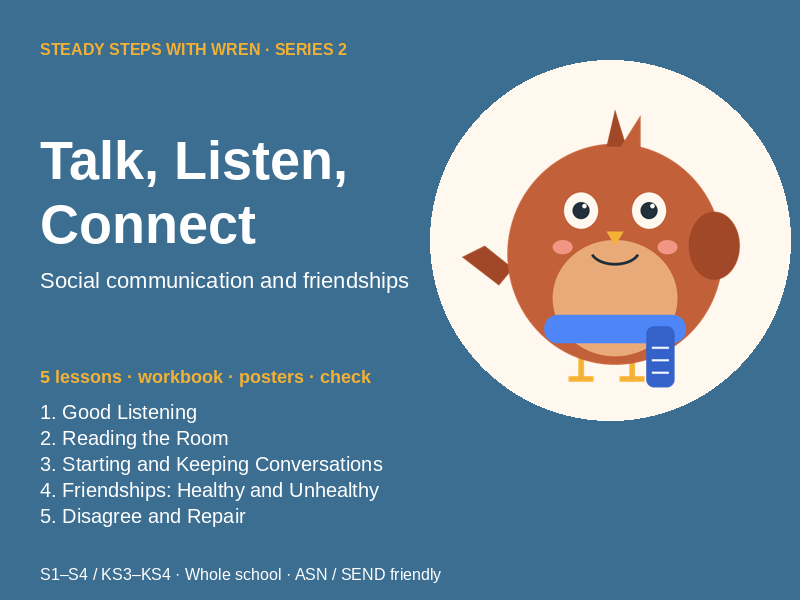 Talk, Listen, Connect: Social Communication and Friendships, Secondary