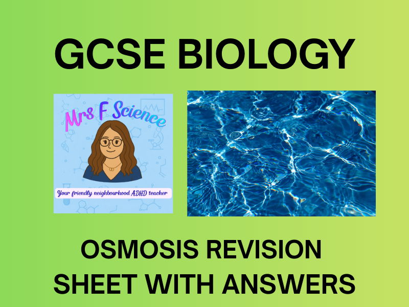 GCSE Biology Osmosis Required Practical Worksheet | KS4 | AQA