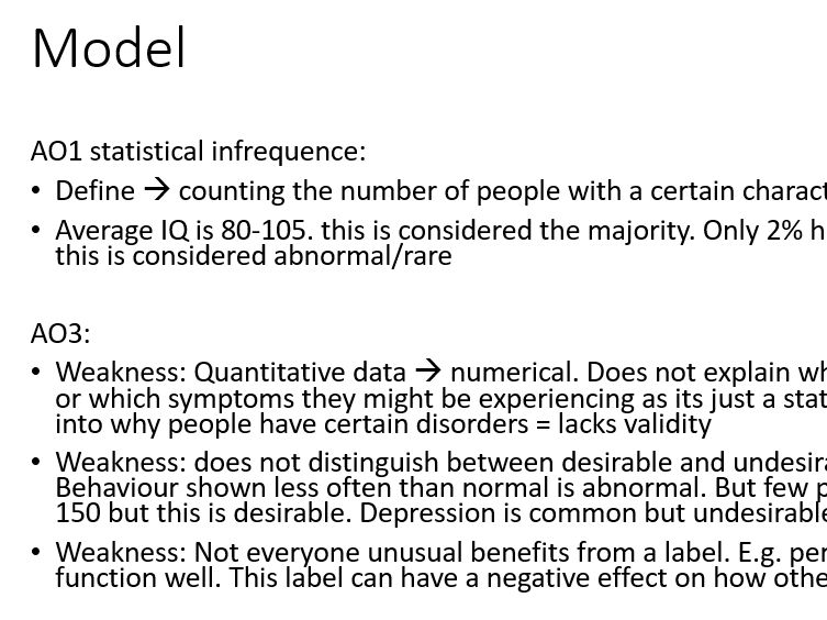 AQA Psychopathology revision