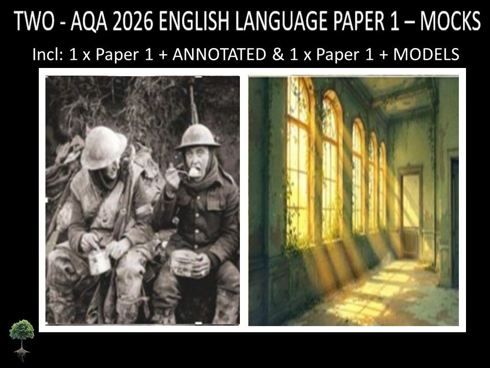 TWO - AQA PAPER 1 | 2026 FULL MOCKS | + ANNOTATED + MODELS