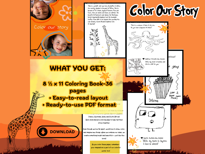 Color Our Story – Global Kids Coloring Book for Cultural Awareness and Creative Learning
