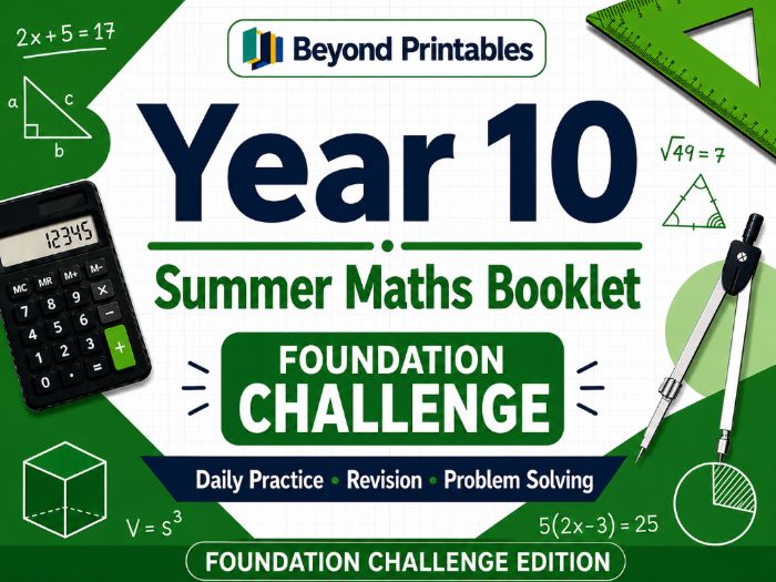 Yr 10 Foundation Summer Maths  Challenge Edition HW BOOKLET