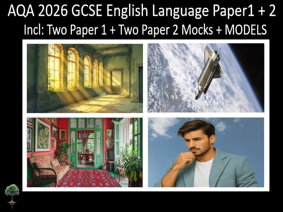 Four AQA 2026 GCSE English Language Paper 1 + 2 Mocks | Models