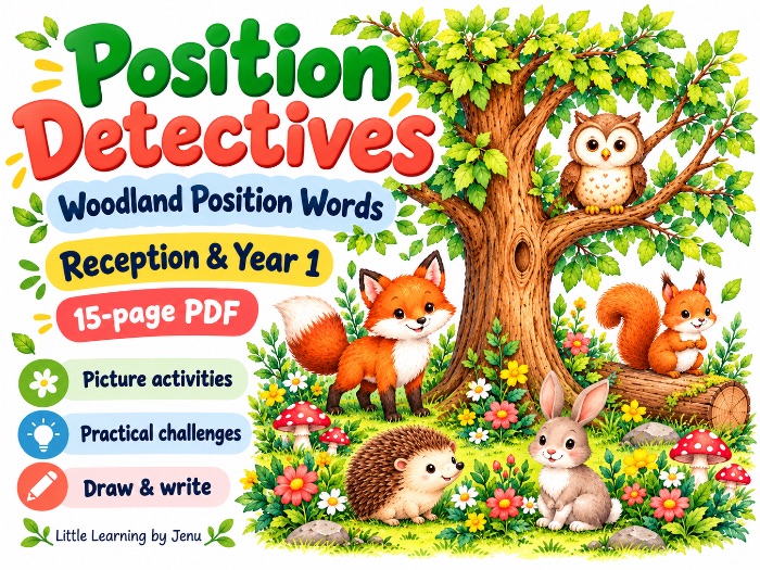 Position Detectives – Woodland Position Words Activities | Reception & Year 1