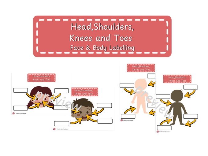 Head,Shoulders,Knees and Toes Labelling