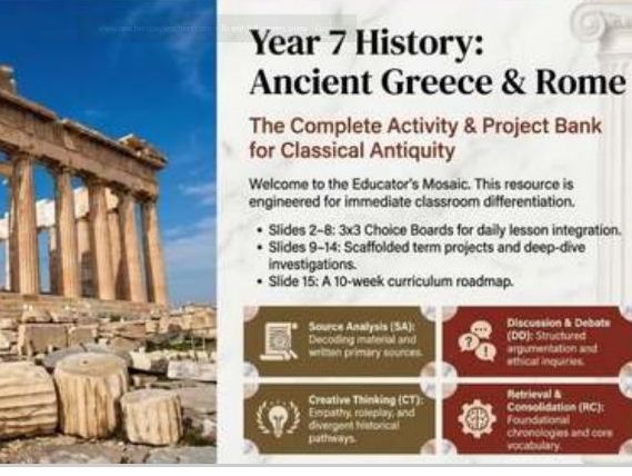 Ancient Greece – Activity and Project Bank (Year 7 History)