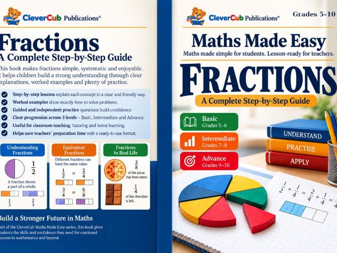 Fractions : Basic to Advanced, Explainations,Practice with Answers. UK Grades 5-10 | Maths Made Easy