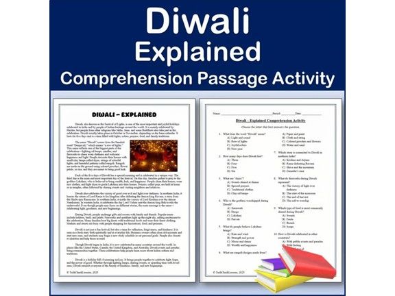 Diwali | Reading Comprehension Passage & Activity | Editable