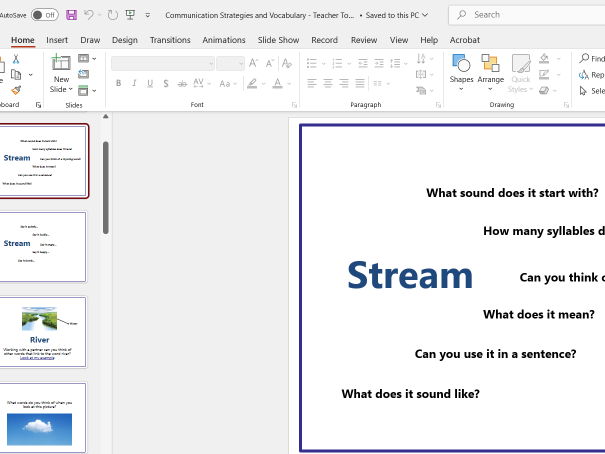 Vocabulary Support CPD Resource and Teacher Toolkit