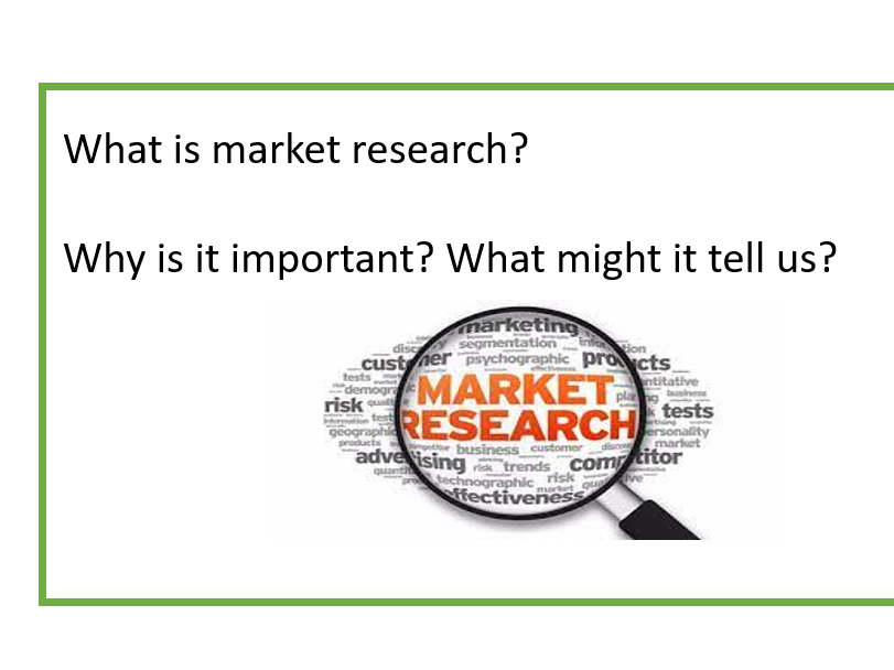 Market Research (Edexcel A Level Business 1.1.2)