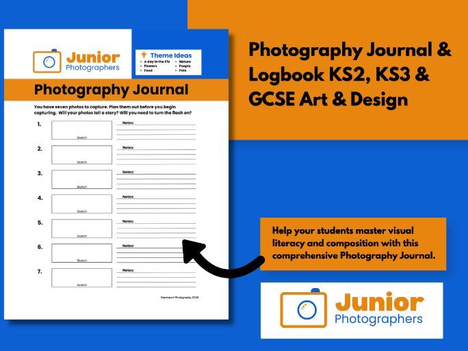 Photography Journal & Logbook | KS2, KS3 & GCSE Art & Design