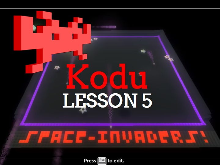 Kodu - Space Invaders - Lesson 5