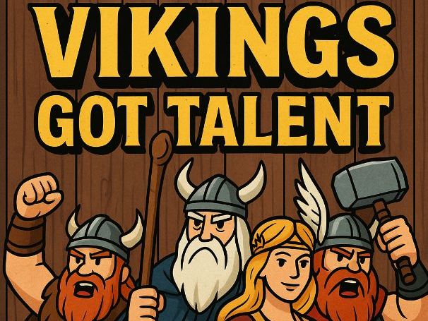 Viking Assembly Show - Vikings Got Talent: Script + Backdrop + music + video with lyrics