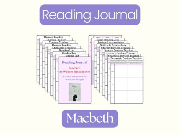 Macbeth by William Shakespeare – Complete Reading Journal & Student Workbook