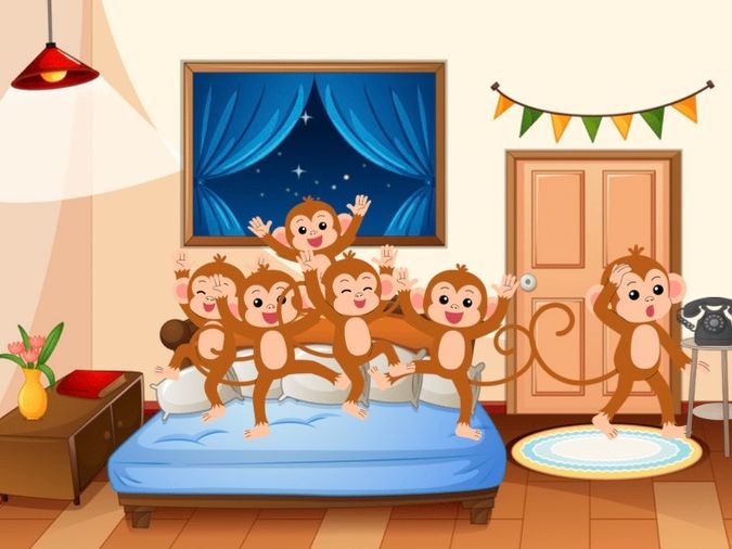 5 little monkeys
