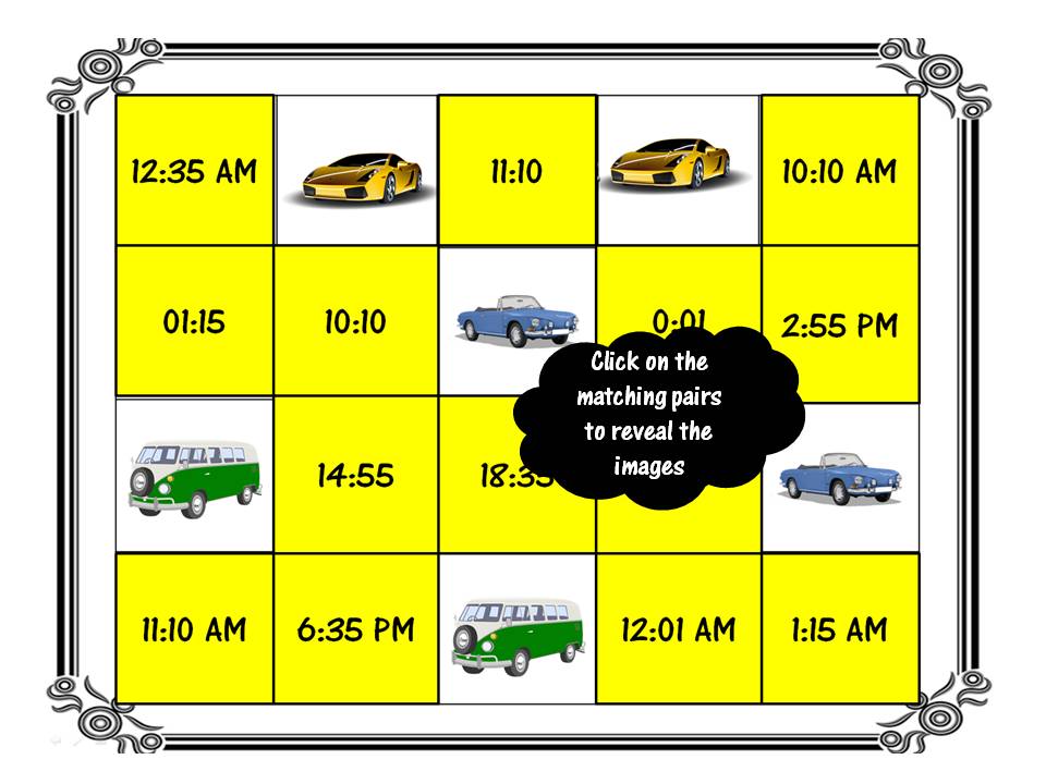 24 Hour Clock Game Teaching Resources