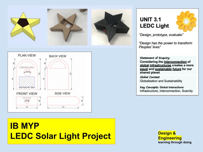 IB MYP LEDC Light Design Unit Teaching Resources