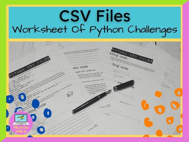 Python CSV Files Programming Challenges