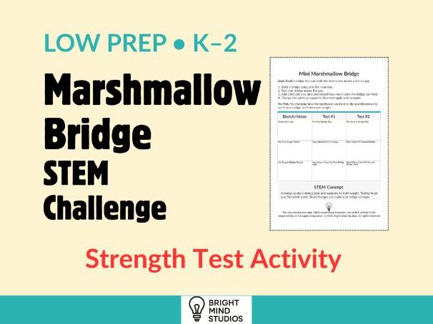 Primary Mini Marshmallow Bridge STEM Challenge