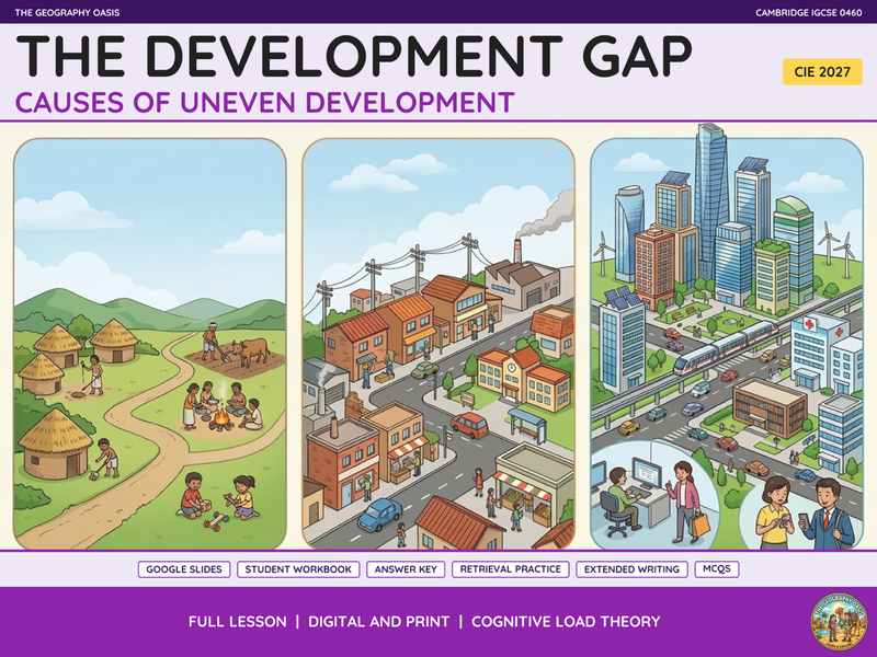 The Development Gap | IGCSE Geography 0460 | Slides & Workbook