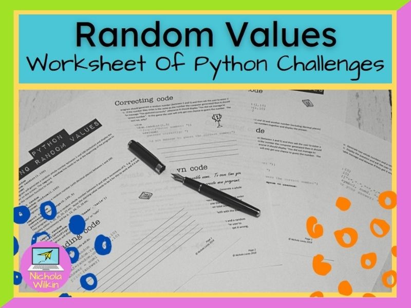 Python Random Values | Teaching Resources