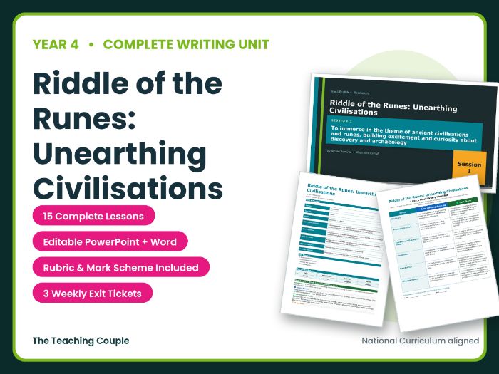 Riddle of the Runes: Unearthing Civilisations | Year 4 English Unit