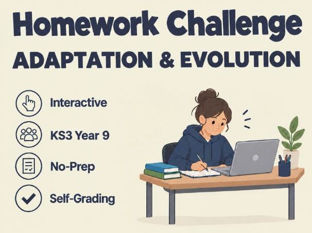 Adaptation & Evolution Interactive Game | Biology KS3 Year 9
