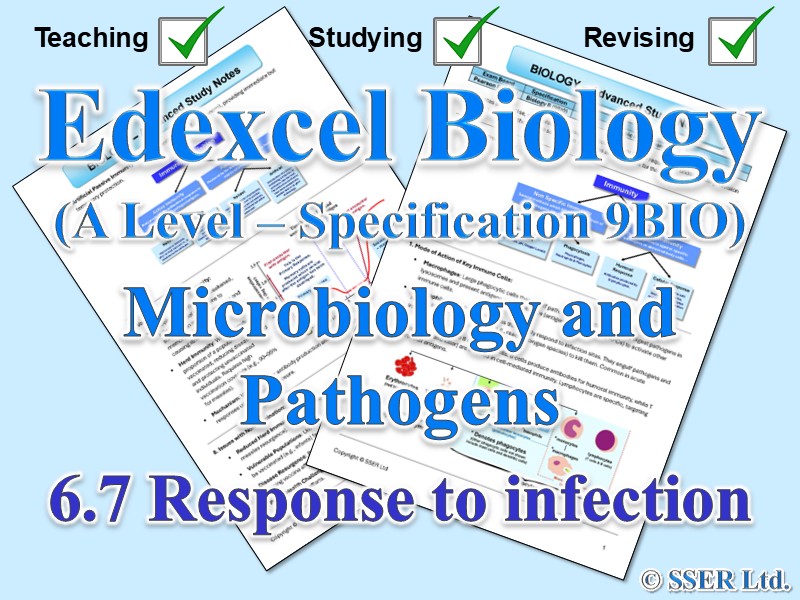 BIOA_EDX Topic Notes: 6.7 Response to infection