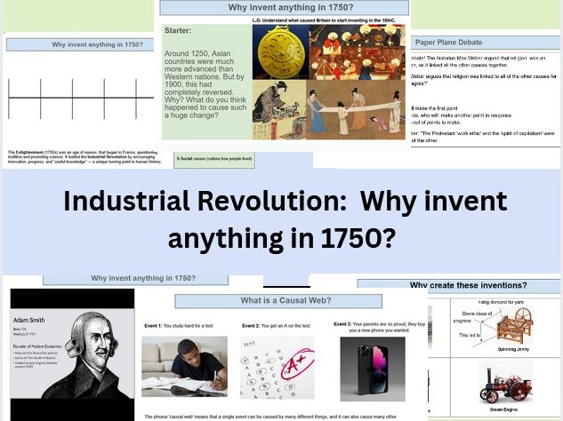 KS3 History Industrial Revolution Lesson - Why Invent?