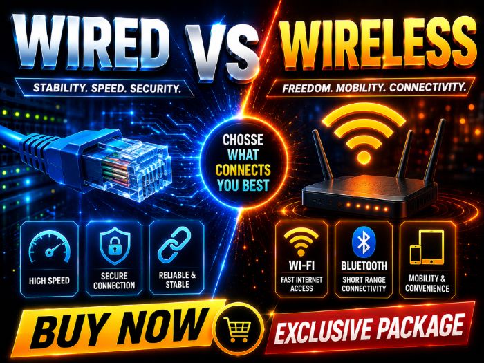 Wired Vs Wireless| Complete Lesson Pack for Cambridge IGCSE, AS & A-Level Computer Science