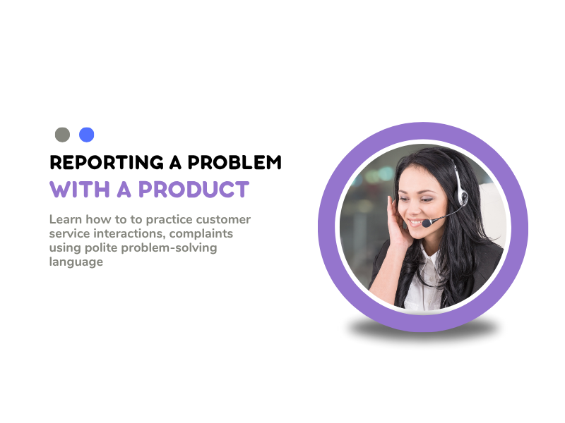 Customer Service English ESL Lesson | Reporting a Product Problem & Making a Complaint | A2-B1