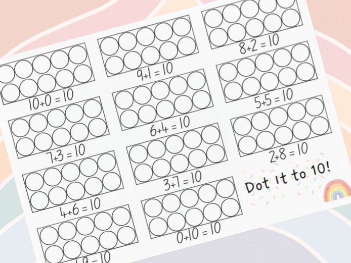 Maths - Dots It to 10