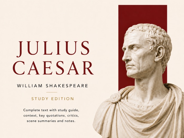 Julius Caesar Complete Study and Annotated Edition | Full Play, Footnotes, Context and Commentary
