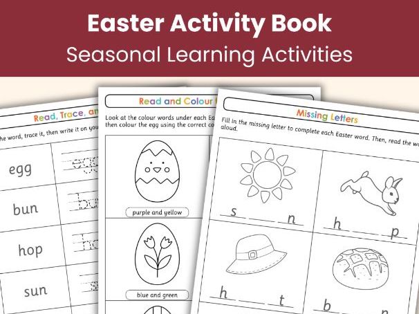 Easter Activity Book | Literacy & Maths Worksheets | Printable Easter Resource
