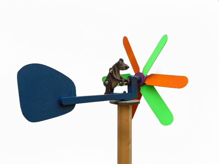 Design and build a wind powered garden decoration/whirligig