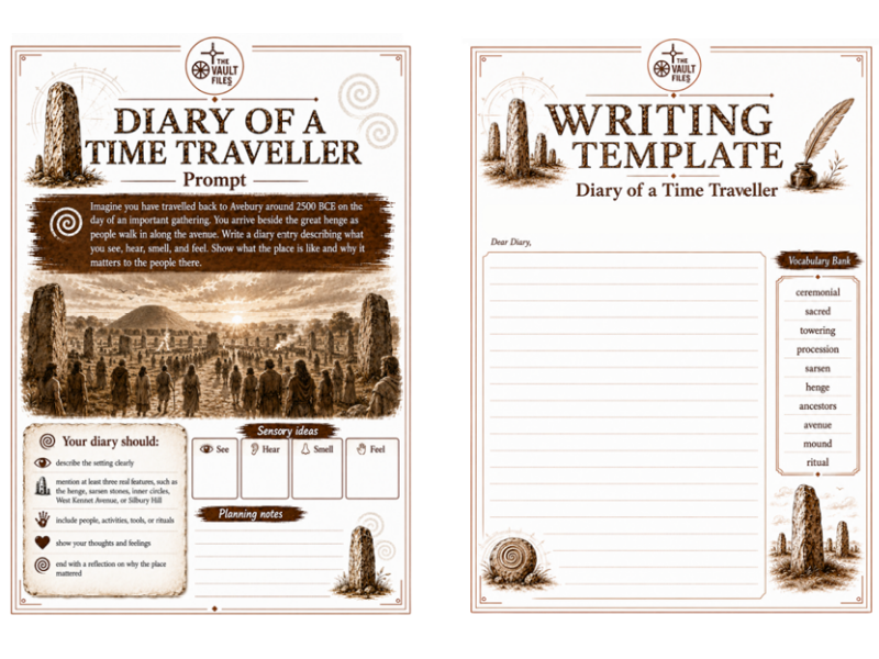 Diary of a Time Traveller: Writing About Neolithic Avebury (KS3 History & Literacy)