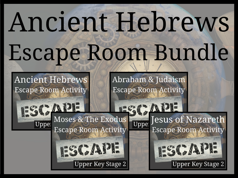 Ancient Hebrews Escape Room Activity Bundle | Year 5 or Year 6