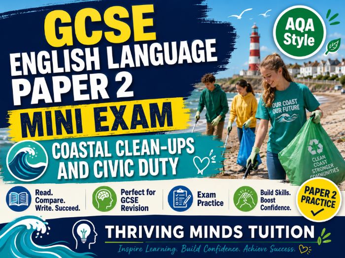 GCSE English Language Paper 2 Mini Exam - Coastal Clean-Ups and Civic Duty