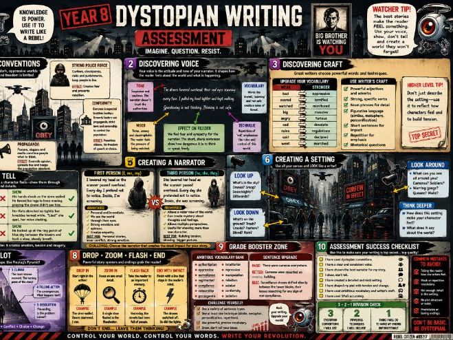 Dystopian Knowledge Organiser