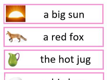 CVC 6 Phrase Study Sample