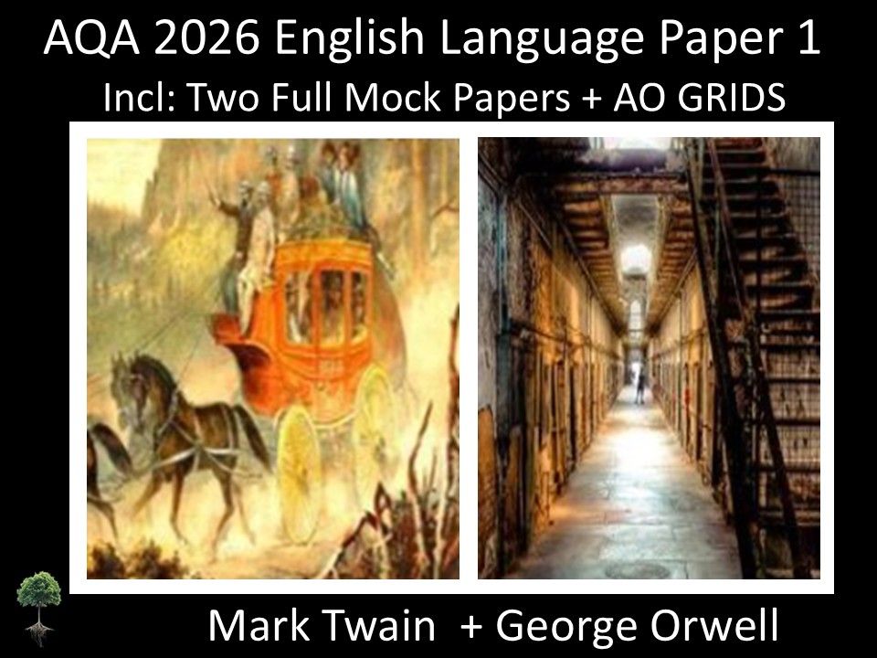 Two AQA 2026 English Language Paper 1 Mock | AO Grids
