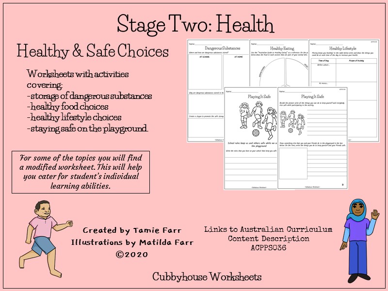 Stage 2 Health Healthy & Safe Choices Teaching Resources