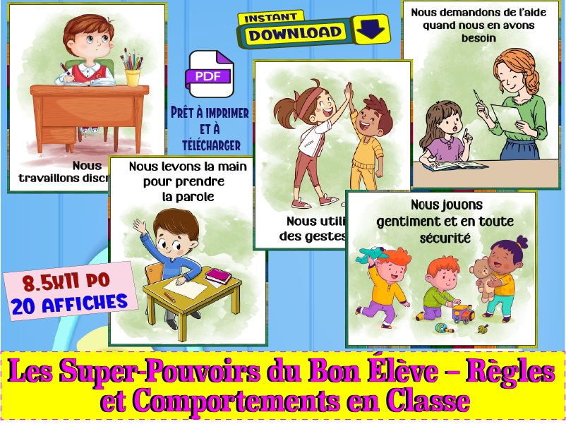 Les Super-Pouvoirs du Bon Élève-Règles et Comportements en Classe