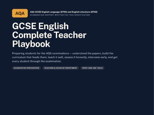 GCSE English — AQA | Examination | AQA GCSE English Language (8700) and English Literature