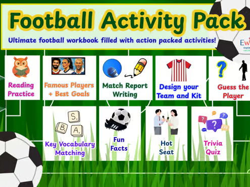 Football Mega Activity Pack | The Ultimate Football Learning Workbook | KS2, KS3