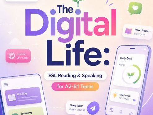 The Digital Life: ESL Reading & Speaking for A2-B1 Teens