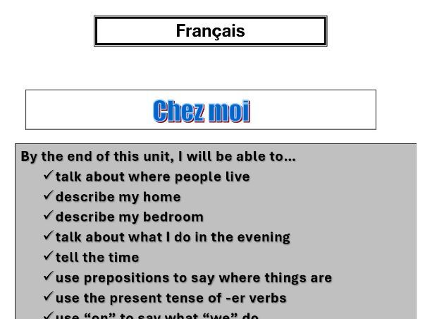 French KS3 - work booklets with support vocabulary - all topics
