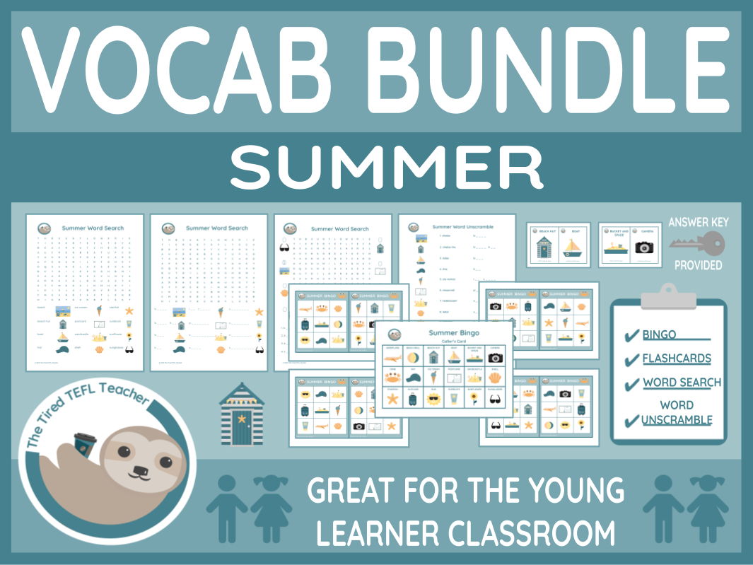 ESL Summer Vocabulary Bundle